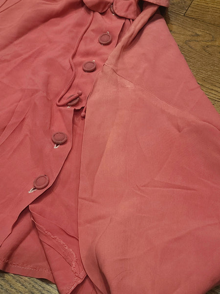 Pink Blouse with Balloon Sleeves <br> (B-37" W-31")