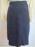 Navy WAVES Uniform: Jacket, Skirt & Blouse <br> (B-34" W-28" H-38")