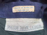 Navy WAVES Uniform: Jacket, Skirt & Blouse <br> (B-34" W-28" H-38")