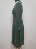 German Green Long Sleeve Dirndl Dress <br> (B-38" W-30")