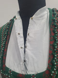 German Green Long Sleeve Dirndl Dress <br> (B-38" W-30")