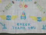 Aircraft Warning Service Army Signals Sweetheart Hankie Portland