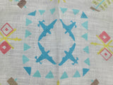 Aircraft Warning Service Army Signals Sweetheart Hankie Portland