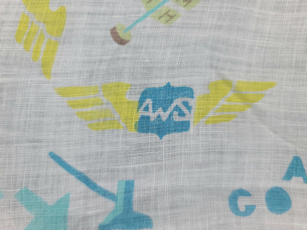Aircraft Warning Service Army Signals Sweetheart Hankie Portland