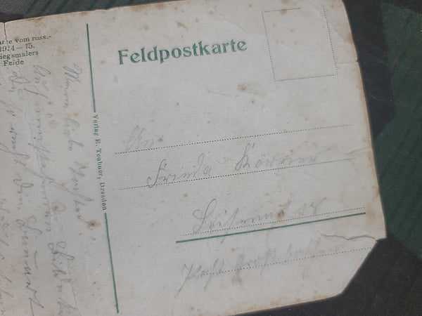 Picture and Post Card Fallen In Russia 1943