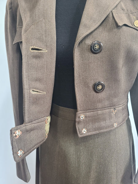 WAC Ike Jacket and Skirt <br> (B-38" W-28" H-39")