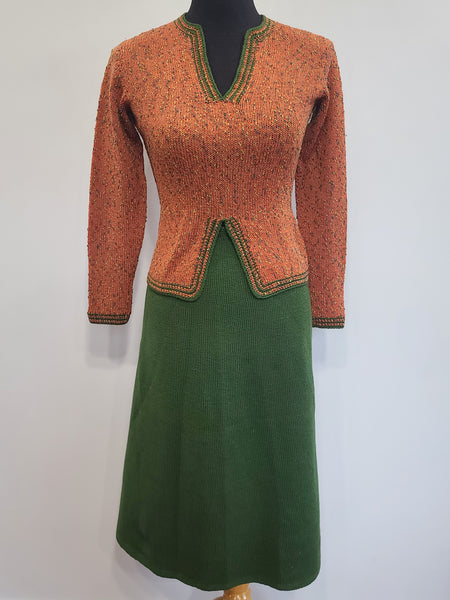 Autumn Knit Sweater and Skirt Set <br> (27"-28" waist)