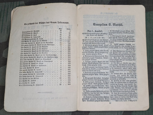 WWI German Soldier's Bible New Testament & Psalms 1914/15