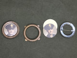 New Old Stock Sweetheart Soldier Photo Pin (GI and German)