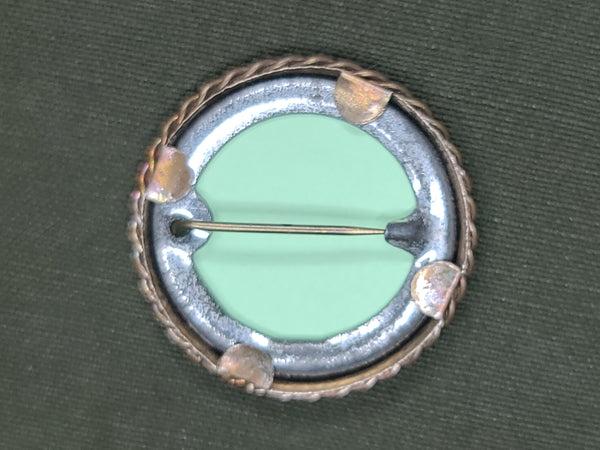 New Old Stock Sweetheart Soldier Photo Pin (GI and German)