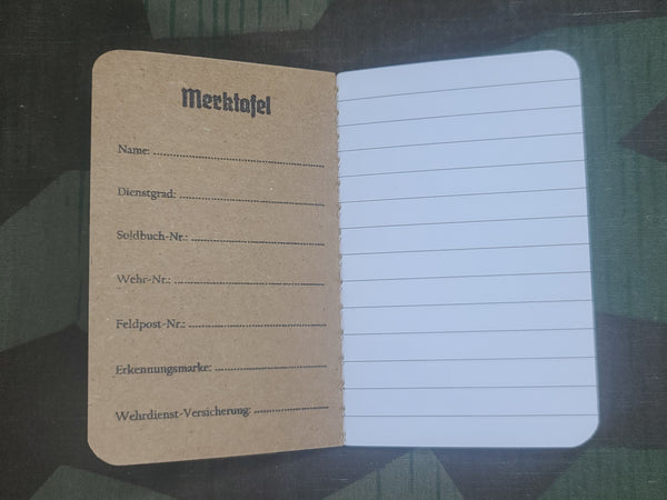 Repro Wehrmacht-Notizbuch 1944 Notebook