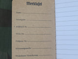 Repro Wehrmacht-Notizbuch 1944 Notebook