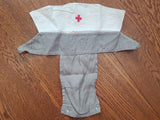 American Red Cross Gray Lady Uniform Dress & Hat <br> (B-38" W-29" H-37")