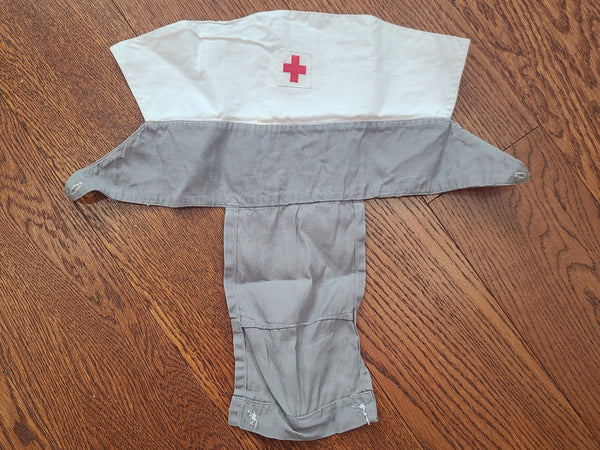 American Red Cross Gray Lady Uniform Dress & Hat <br> (B-38" W-29" H-37")