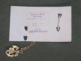Always in my Heart USMC Sweetheart Chain Pin Sterling