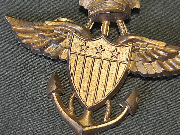 Navy Pilot Celluloid Sweetheart Pin