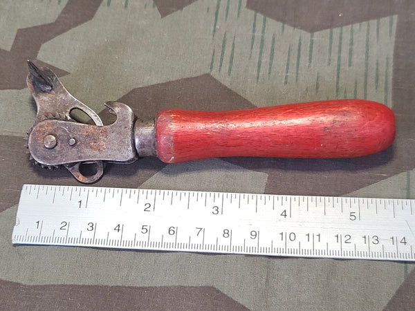 Red Wood Handle Can and Bottle Opener