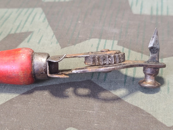 Red Wood Handle Can and Bottle Opener