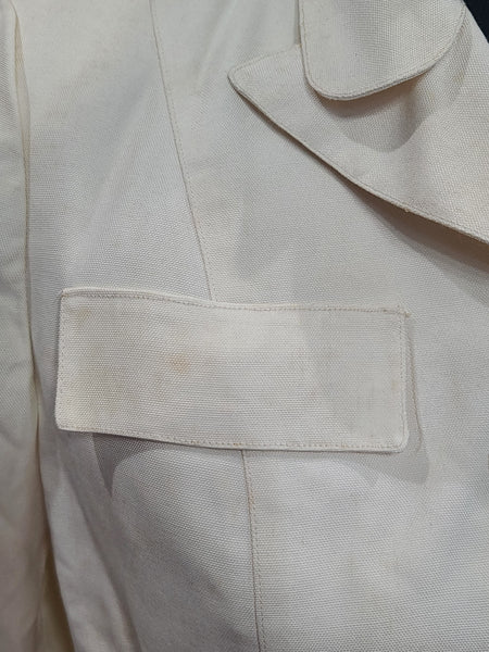 Navy WAVES White Uniform Jacket & Skirt <br> (B-38" W-26" H-38")