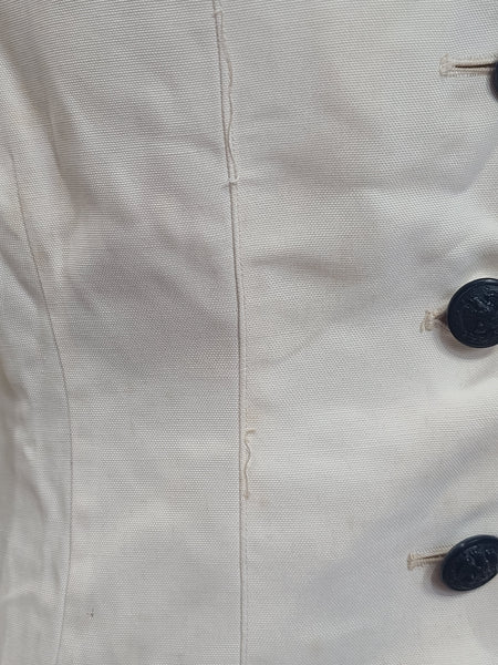 Navy WAVES White Uniform Jacket & Skirt <br> (B-38" W-26" H-38")