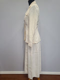 Navy WAVES White Uniform Jacket & Skirt <br> (B-38" W-26" H-38")