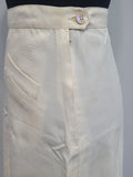 Navy WAVES White Uniform Jacket & Skirt <br> (B-38" W-26" H-38")