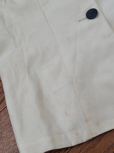 Navy WAVES White Uniform Jacket & Skirt <br> (B-38" W-26" H-38")
