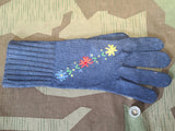German Flower Winter Gloves