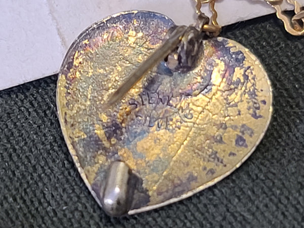 Always in my Heart USMC Sweetheart Chain Pin Sterling