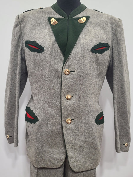Vintage German Men's Trachten Jacket and Trousers (32" Waist)