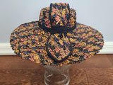 German Colorful Straw Tilt Hat