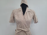 ANC Seersucker Hospital Dress and Hat <br> (B-36" W-26.5" H-36")