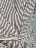 ANC Seersucker Hospital Dress and Hat <br> (B-36" W-26.5" H-36")