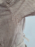 ANC Seersucker Hospital Dress and Hat <br> (B-36" W-26.5" H-36")
