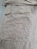 ANC Seersucker Hospital Dress and Hat <br> (B-36" W-26.5" H-36")