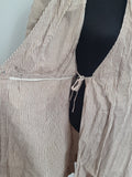 ANC Seersucker Hospital Dress and Hat <br> (B-36" W-26.5" H-36")