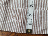 ANC Seersucker Hospital Dress and Hat <br> (B-36" W-26.5" H-36")