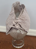ANC Seersucker Hospital Dress and Hat <br> (B-36" W-26.5" H-36")