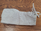 ANC Seersucker Hospital Dress and Hat <br> (B-36" W-26.5" H-36")