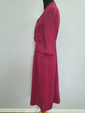 Fuchsia Rayon Dress <br> (B-37" W-30" H-42")