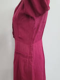 Fuchsia Rayon Dress <br> (B-37" W-30" H-42")