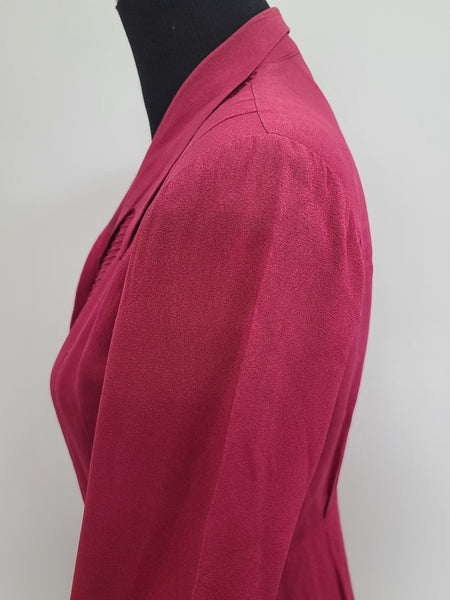 Fuchsia Rayon Dress <br> (B-37" W-30" H-42")