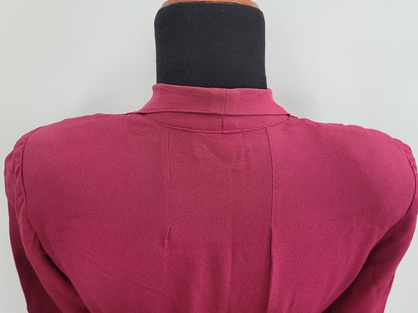 Fuchsia Rayon Dress <br> (B-37" W-30" H-42")