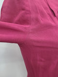 Fuchsia Rayon Dress <br> (B-37" W-30" H-42")