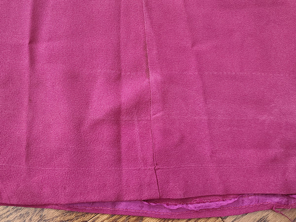 Fuchsia Rayon Dress <br> (B-37" W-30" H-42")