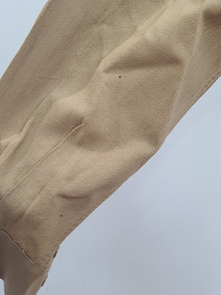 AS-IS Women's Khaki Wool Blouse <br> (39" Bust)