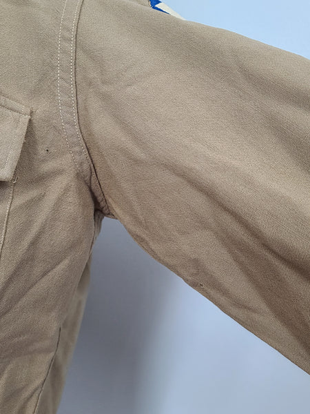 AS-IS Women's Khaki Wool Blouse <br> (39" Bust)
