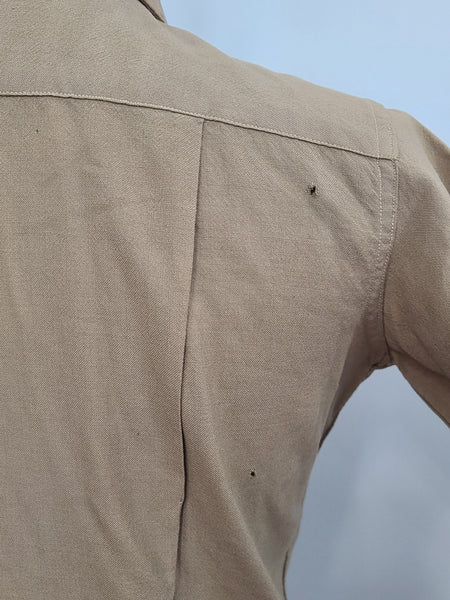 AS-IS Women's Khaki Wool Blouse <br> (39" Bust)