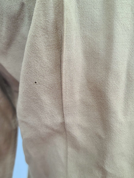 AS-IS Women's Khaki Wool Blouse <br> (39" Bust)
