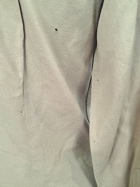 AS-IS Women's Khaki Wool Blouse <br> (39" Bust)
